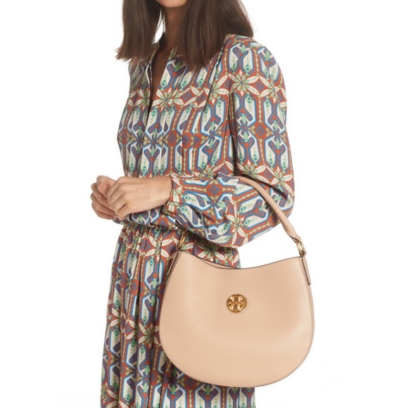 Tory Burch Carson Leather Hobo Bag